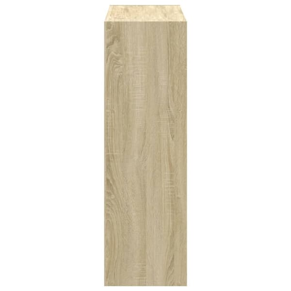 vidaXL bogreol 102x32x102 cm konstrueret træ sonoma-eg