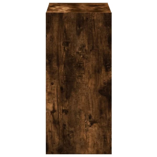 vidaXL Bokhylla rökfärgad ek 68,5x32x68,5 cm konstruerat trä
