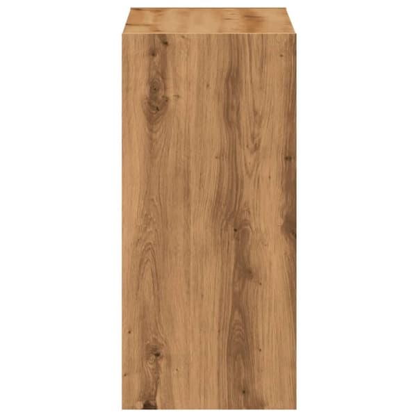 vidaXL Bokhylle artisan eik 68,5x32x68,5 cm konstruert tre