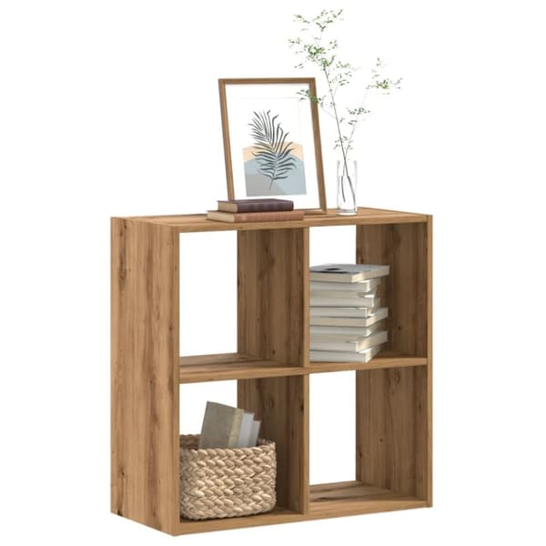 vidaXL Bokhylle artisan eik 68,5x32x68,5 cm konstruert tre