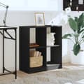 Miniatyrbilde 4 av 11: vidaXL Bokhylle svart 68,5x32x75 cm konstruert tre