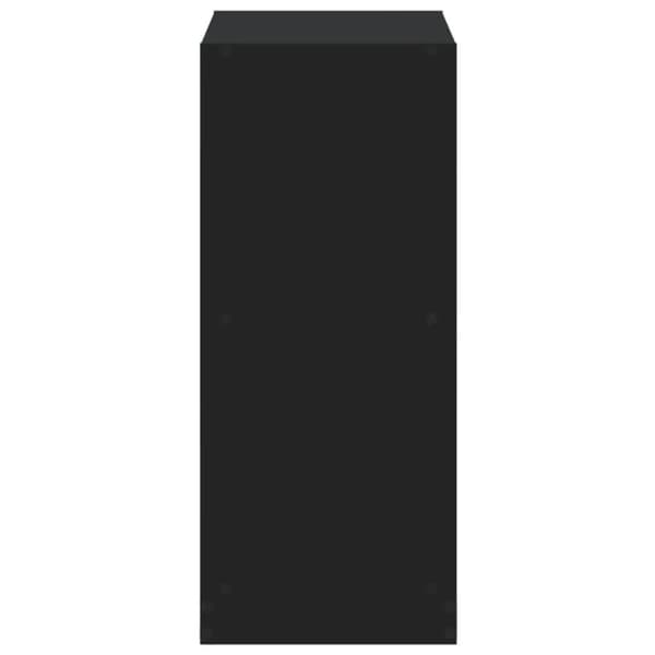 vidaXL Bokhylle svart 68,5x32x75 cm konstruert tre
