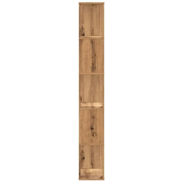 vidaXL Bokhylla 5 hyllplan ek 45x23,5x162,5 cm konstruerat trä