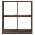 Miniatyrbilde 5 av 11: vidaXL Bokhylle brun eik 68,5x32x75 cm konstruert tre