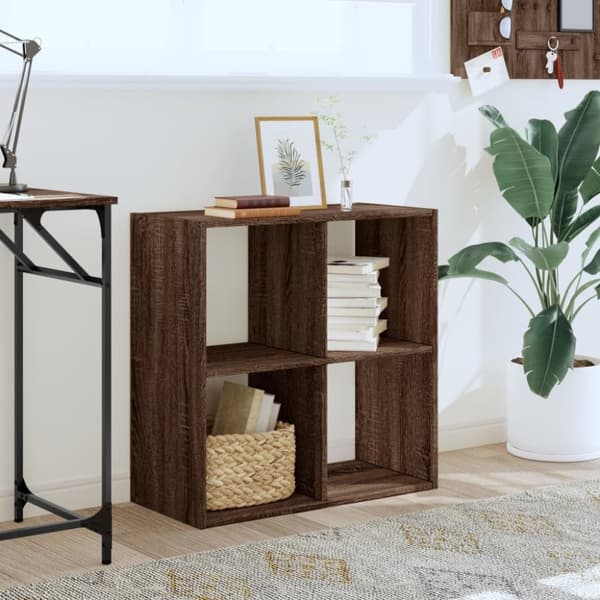vidaXL skab 68,5x32x68,5 cm konstrueret træ brun egetræsfarve
