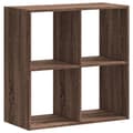 Miniatyrbillede 7 af 11: vidaXL skab 68,5x32x68,5 cm konstrueret træ brun egetræsfarve