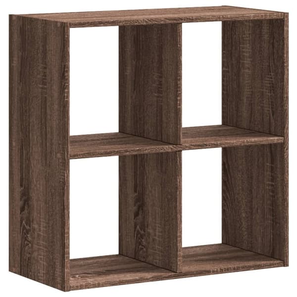 vidaXL skab 68,5x32x68,5 cm konstrueret træ brun egetræsfarve