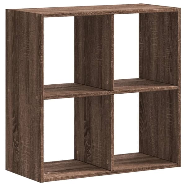 vidaXL skab 68,5x32x68,5 cm konstrueret træ brun egetræsfarve