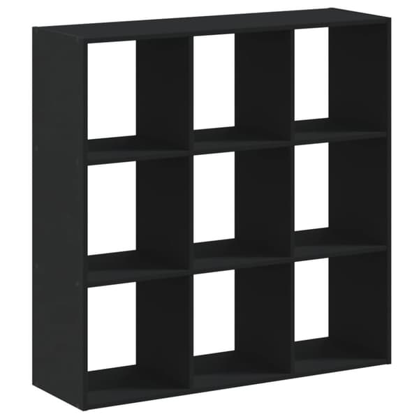 vidaXL bogreol 102x32x102 cm konstrueret træ sort