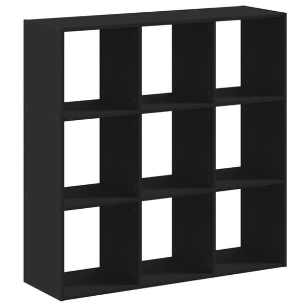 vidaXL bogreol 102x32x102 cm konstrueret træ sort