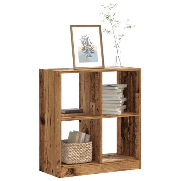 vidaXL skab 68,5x32x75 cm konstrueret træ antikt træ