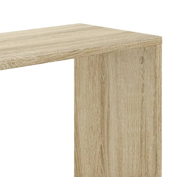 vidaXL bogreol 45x23,5x162,5 cm 5 hylder konstrueret træ sonoma-eg