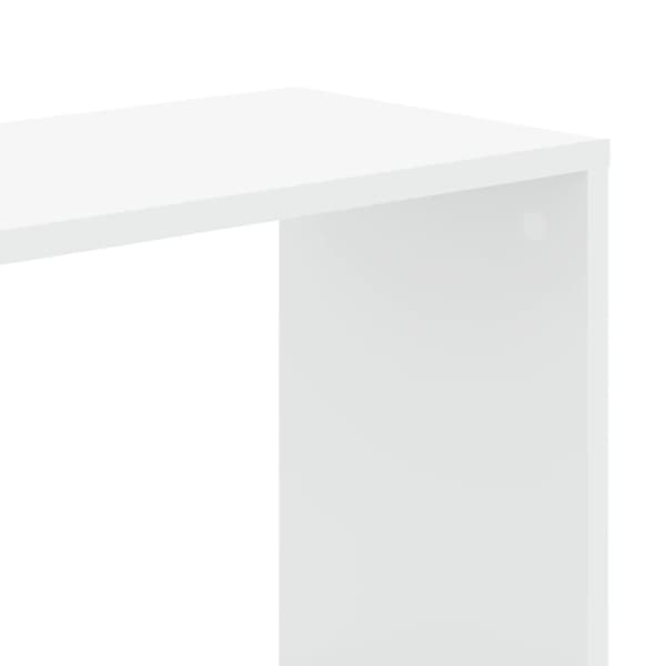 vidaXL Bokhylle 5 etasjer hvit 45x23,5x162,5 cm konstruert tre