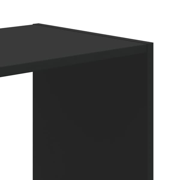 vidaXL Bokhylle svart 68,5x32x68,5 cm konstruert tre