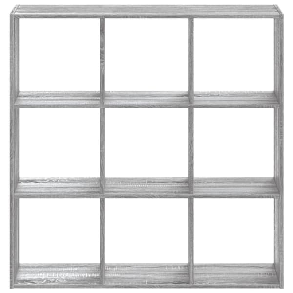 vidaXL bogreol 102x32x102 cm konstrueret træ grå sonoma-eg