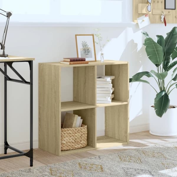 vidaXL skab 68,5x32x68,5 cm konstrueret træ sonoma-eg