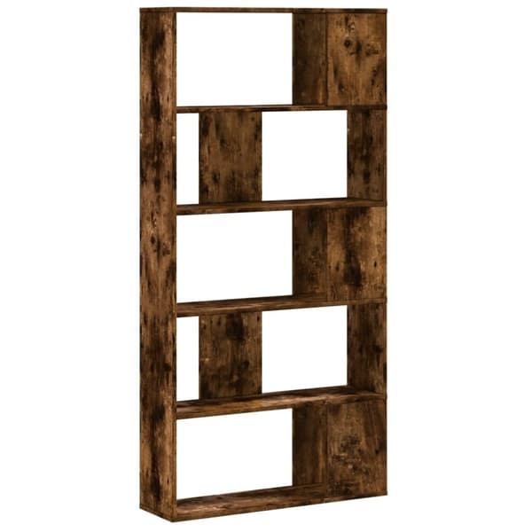 vidaXL Kirjahylly 5 tasoa savutammi 80,5x23,5x162,5 cm tekninen puu