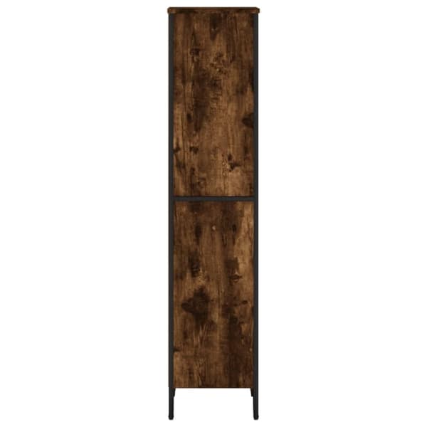 vidaXL Kirjahylly savutammi 50x31x137,5 cm tekninen puu