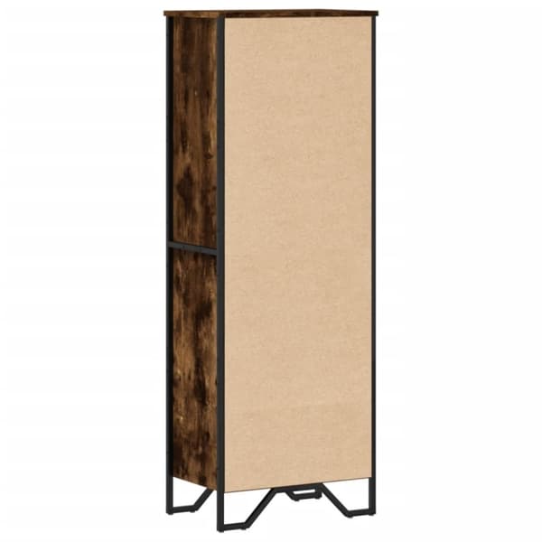 vidaXL Kirjahylly savutammi 50x31x137,5 cm tekninen puu