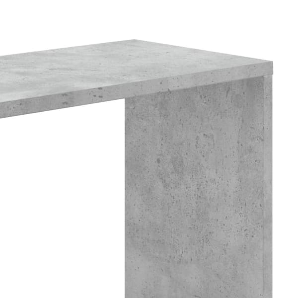 vidaXL bogreol 80,5x23,5x162,5 cm 5 hylder konstrueret træ betongrå