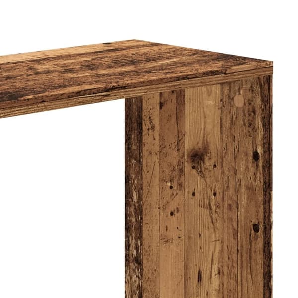 vidaXL Bokhylle 5 etasjer gammelt tre 45x23,5x162,5 cm konstruert tre