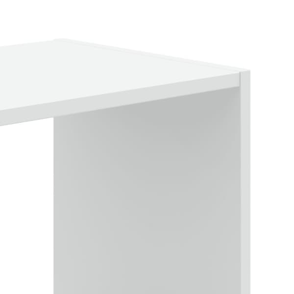 vidaXL Bokhylle hvit 68,5x32x75 cm konstruert tre