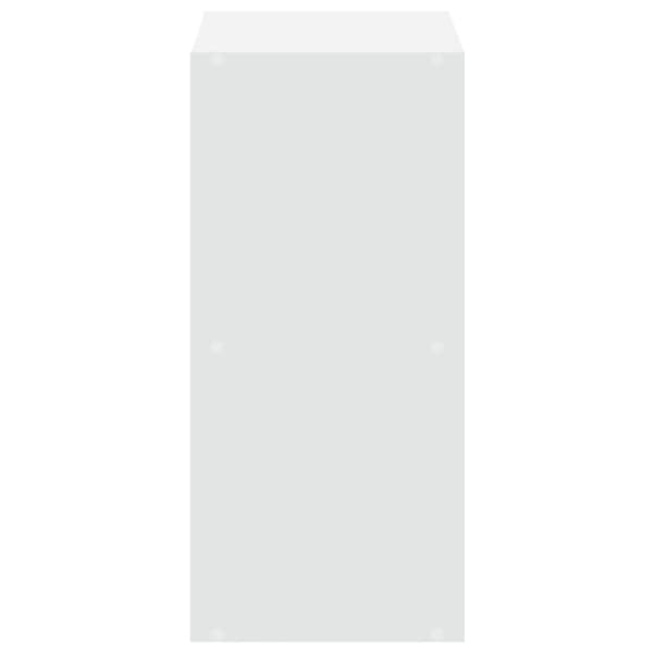 vidaXL Bokhylle hvit 68,5x32x68,5 cm konstruert tre