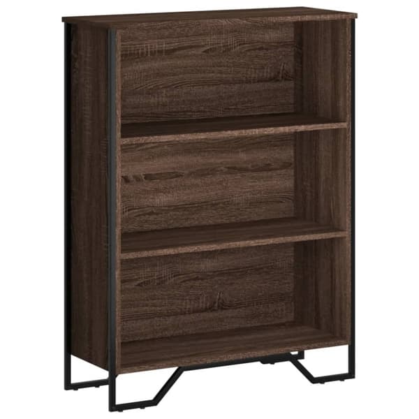 vidaXL Bokhylla brun ek 80x31x106 cm konstruerat trä