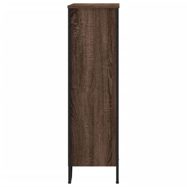 vidaXL Bokhylla brun ek 80x31x106 cm konstruerat trä
