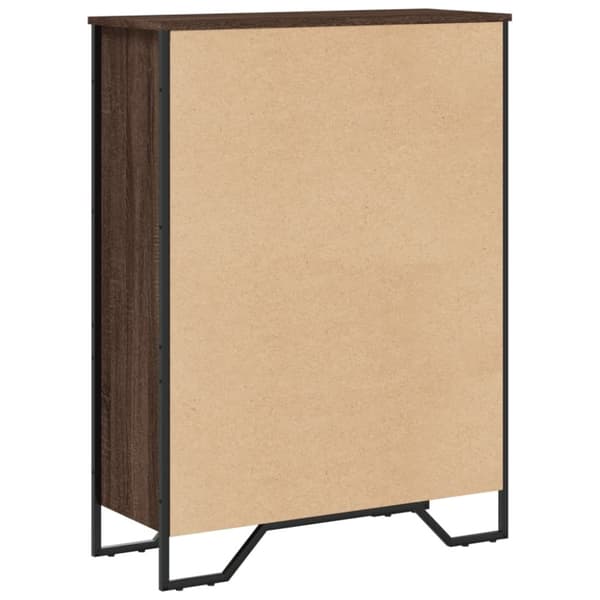 vidaXL Bokhylla brun ek 80x31x106 cm konstruerat trä
