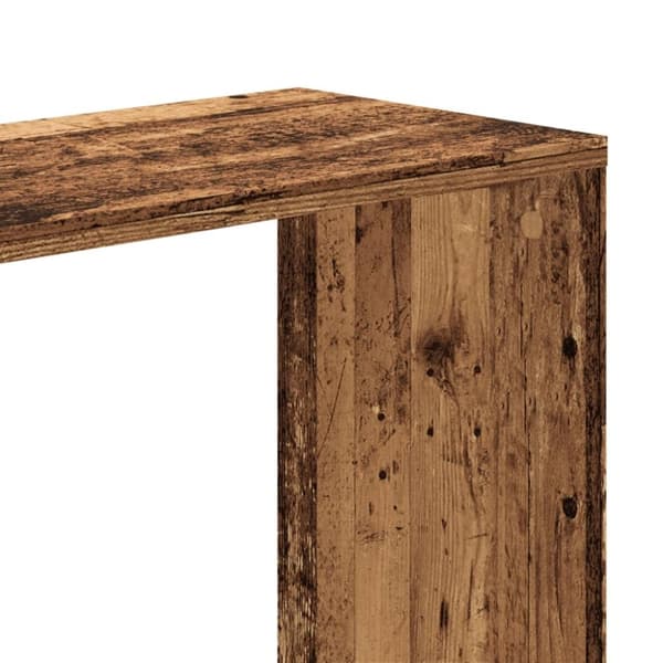 vidaXL bogreol 80,5x23,5x162,5 cm 5 hylder konstrueret træ gammelt træ