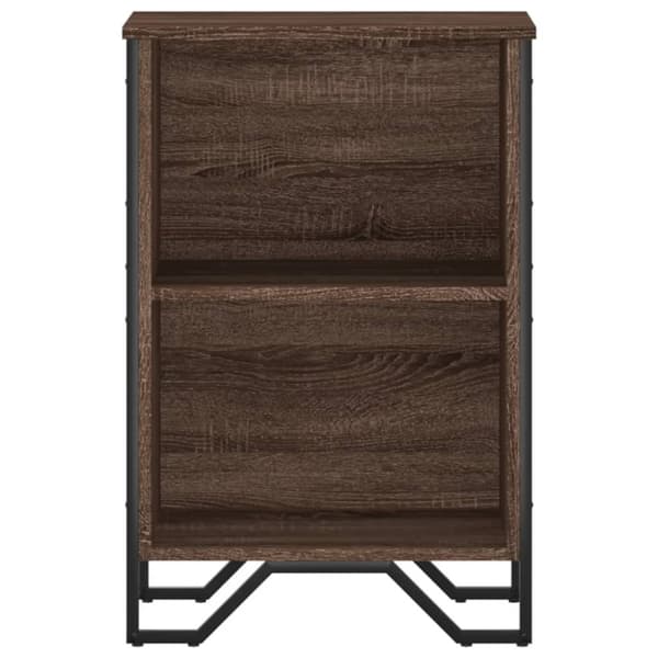 vidaXL bogreol 50x31x74,5 cm konstrueret træ brun egetræsfarve