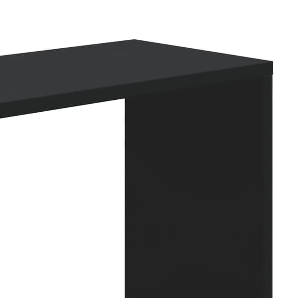 vidaXL bogreol 45x23,5x162,5 cm 5 hylder konstrueret træ sort