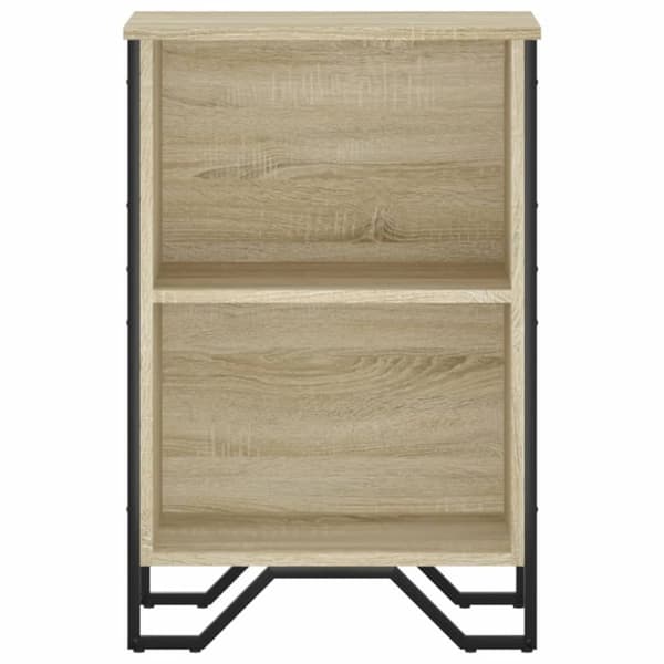 vidaXL bogreol 50x31x74,5 cm konstrueret træ sonoma-eg