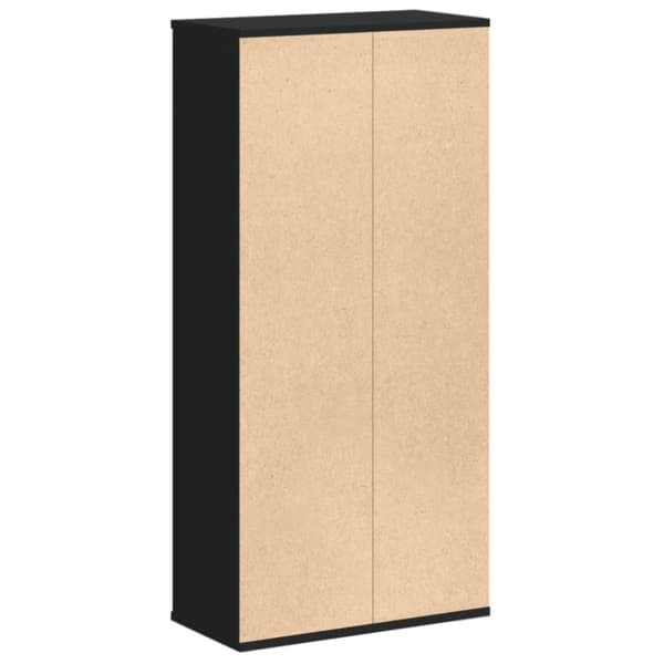 vidaXL bogreol 50x25x105 cm konstrueret træ sort