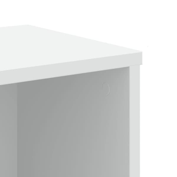 vidaXL bogreol 50x25x105 cm konstrueret træ hvid