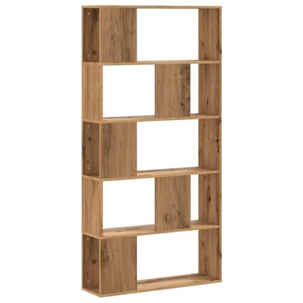 vidaXL Bokhylle 5 lag artisan eik 80,5x23,5x162,5 cm konstruert tre