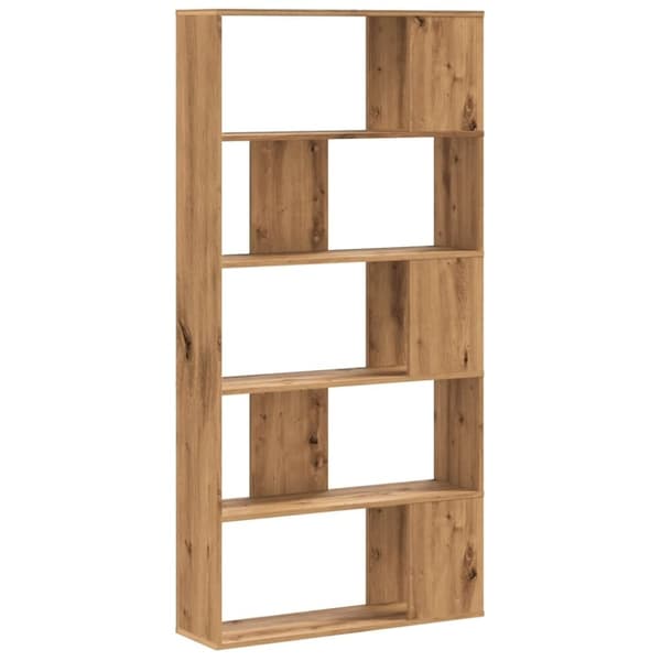 vidaXL Bokhylle 5 lag artisan eik 80,5x23,5x162,5 cm konstruert tre