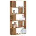 Miniatyrbilde 2 av 10: vidaXL Bokhylle 5 lag artisan eik 80,5x23,5x162,5 cm konstruert tre