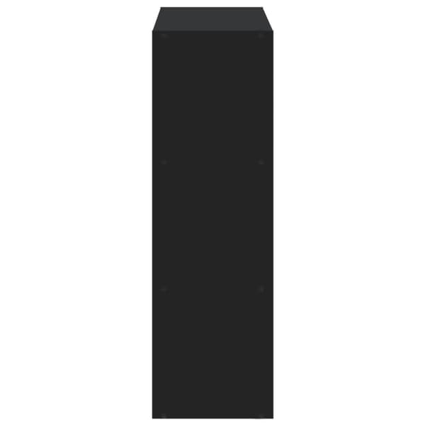 vidaXL Bokhylle svart 102x32x102 cm konstruert tre