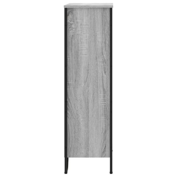 vidaXL Bokhylle grå sonoma 80x31x106 cm konstruert tre