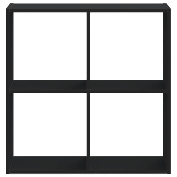 vidaXL Kirjahylly musta 68,5x32x68,5 cm tekninen puu