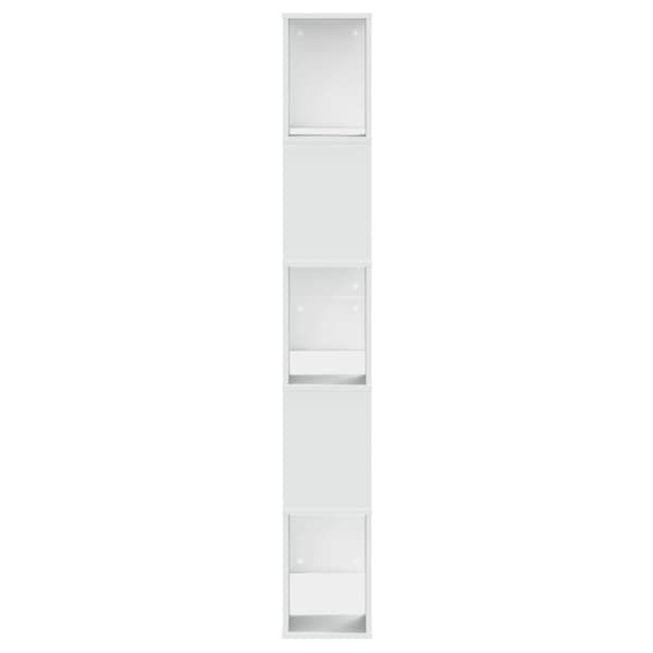 vidaXL bogreol 80,5x23,5x162,5 cm 5 hylder konstrueret træ sort