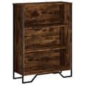 Miniatyrbilde 3 av 11: vidaXL Bokhylle røkt eik 80x31x106 cm konstruert tre