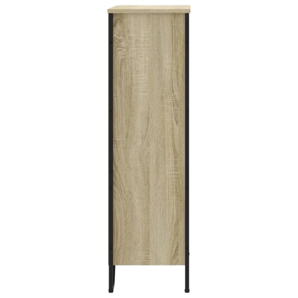 vidaXL Kirjahylly Sonoma-tammi 80x31x106 cm tekninen puu
