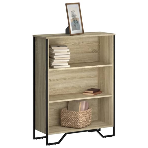 vidaXL Kirjahylly Sonoma-tammi 80x31x106 cm tekninen puu