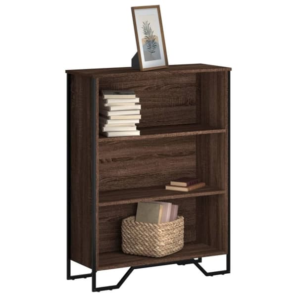vidaXL bogreol 80x31x106 cm konstrueret træ brun egetræsfarve