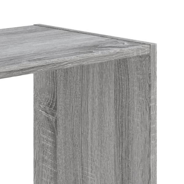 vidaXL skab 68,5x32x75 cm konstrueret træ grå sonoma-eg