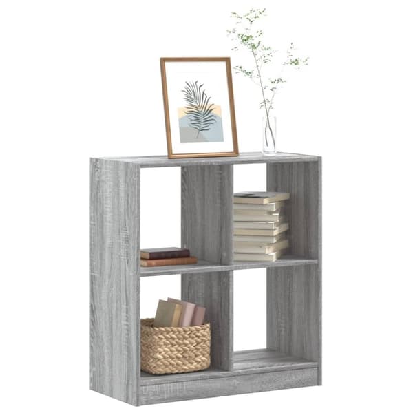 vidaXL skab 68,5x32x75 cm konstrueret træ grå sonoma-eg