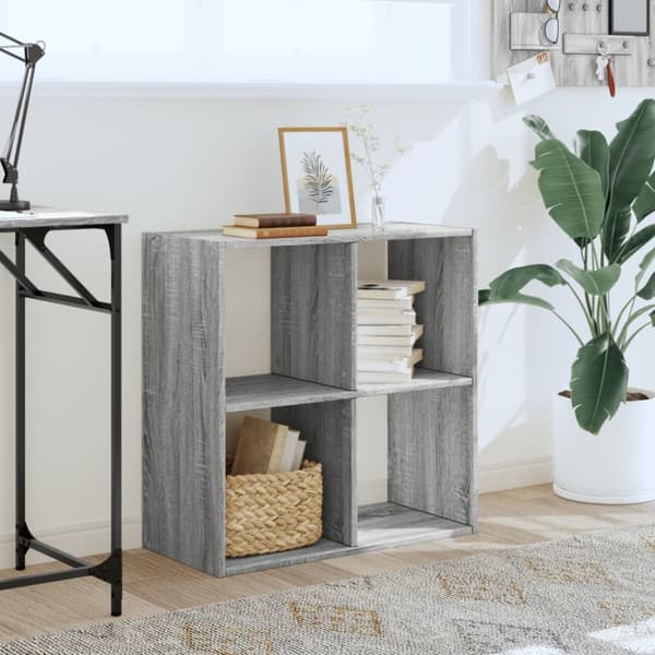 vidaXL skab 68,5x32x68,5 cm konstrueret træ grå sonoma-eg